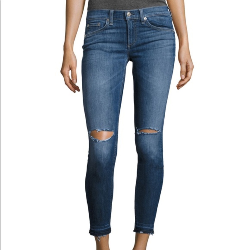 BUNDLE 3 for $75 RAG & BONE Capri blue jeans Size 28